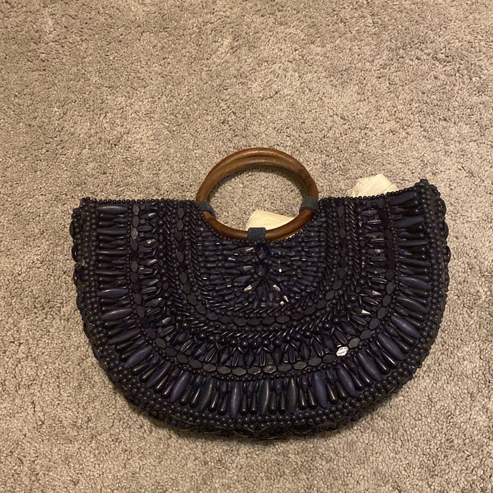 Beaded Anthropologie bag.